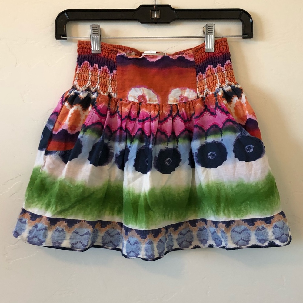 Hot & Delicious Watercolor Rainbow Skirt w/Pockets